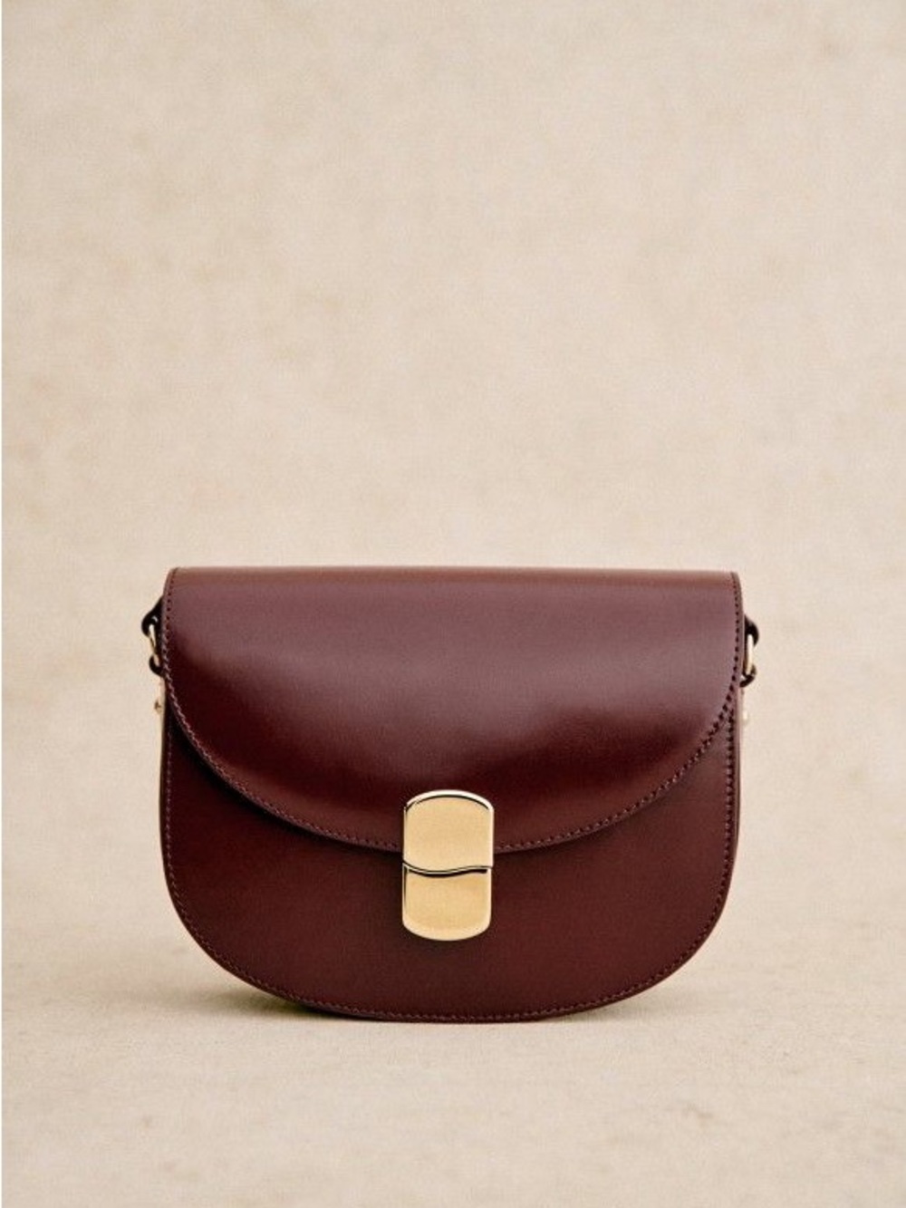 NWT Sezane Claude in Glossy Burgundy